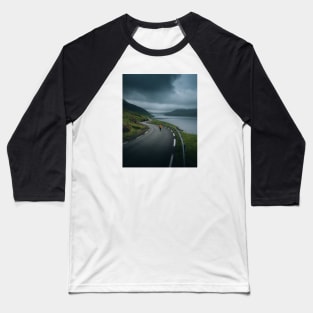 Faroe Islands Road Baseball T-Shirt